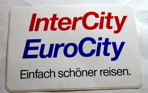 Werbe aufkleber intercity - werbe-aufkleber,