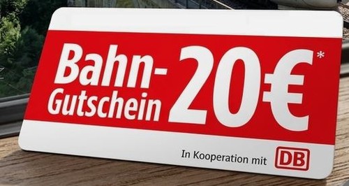 Euro rabatt gutschein db - 20,