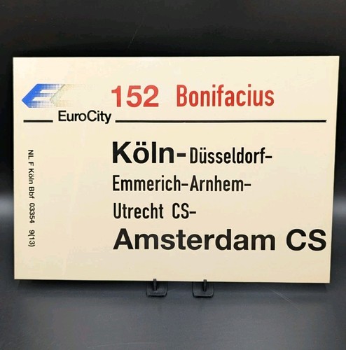 Eurocity zuglaufschild - eurocity,