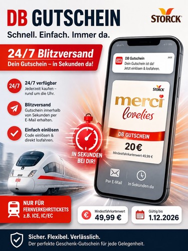 Blitzversand euro db - 20,