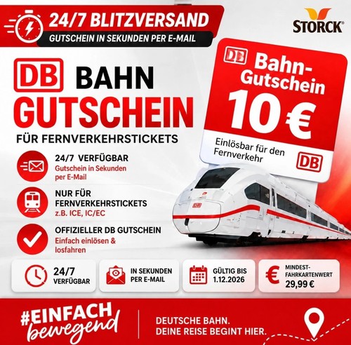 Euro db gutschein - 10,